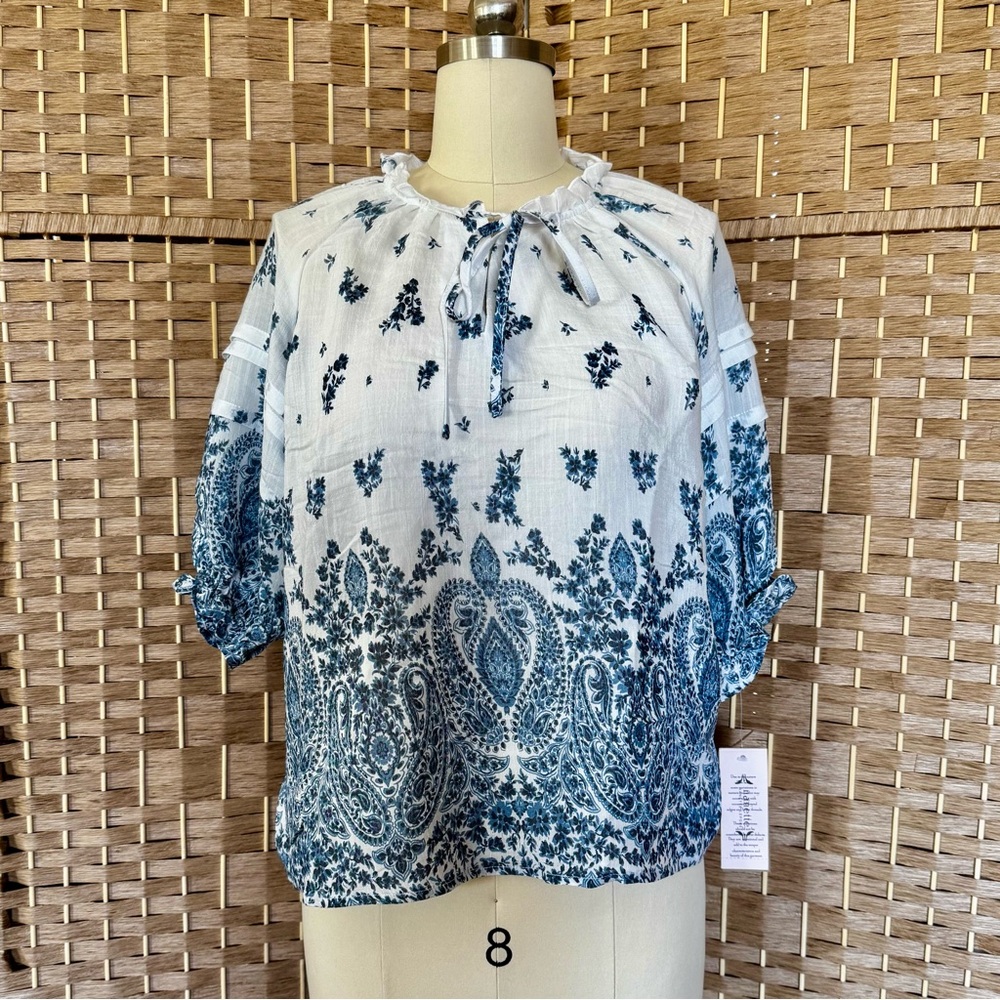 NWT Nanette Lepore floral print summer top S